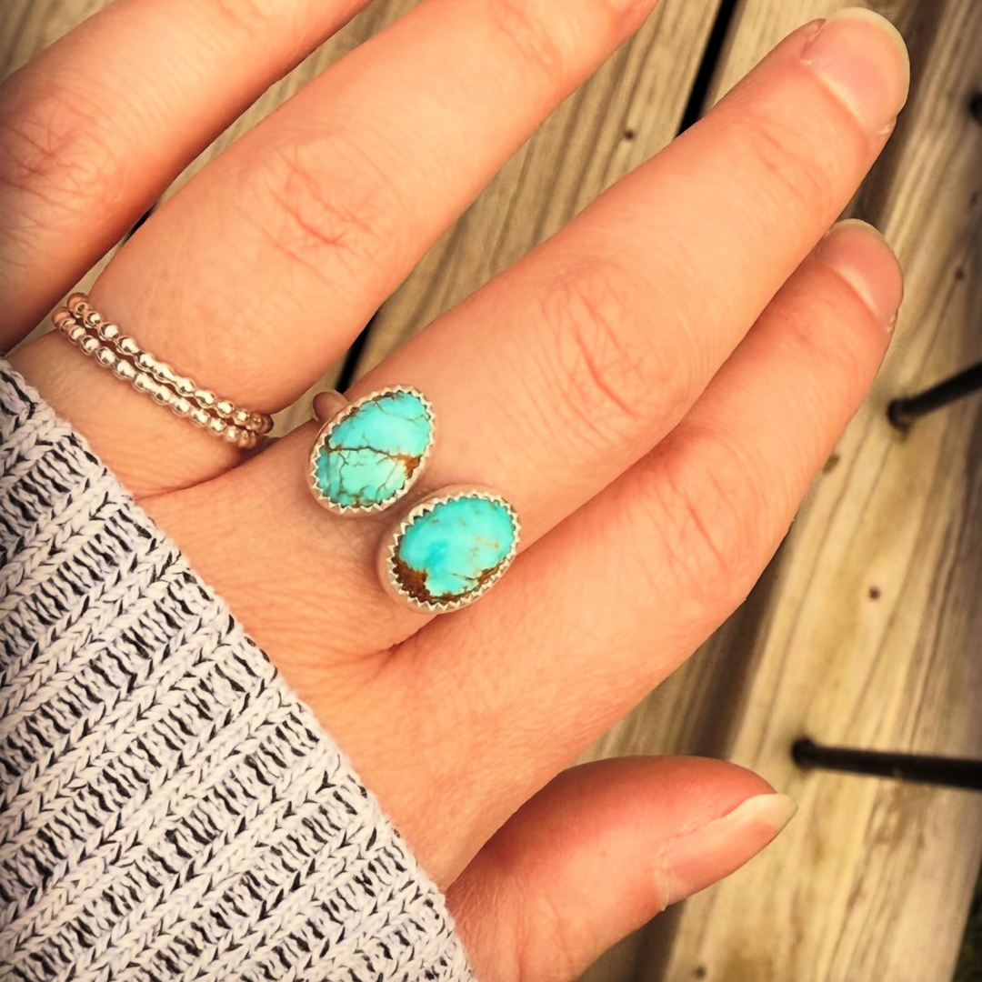 Emerald Valley Ring // Size 7.5 (Adjustable)